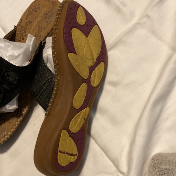 Hush puppies leather black sandals - Picture 6 of 9